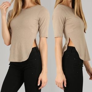 Side Slit Tee T